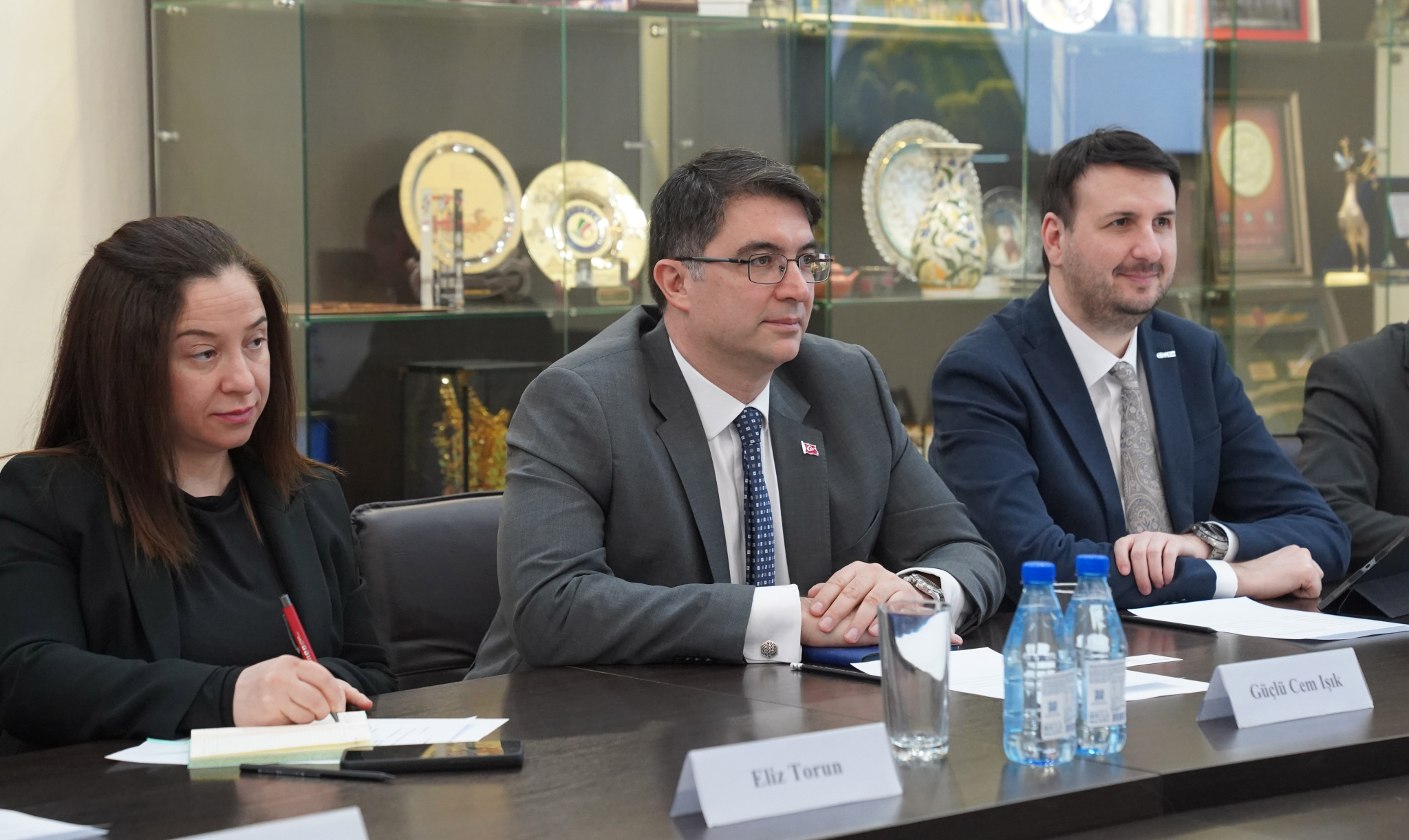 Посол Турции Гючлю Джем Ышик и председатель Турецкой части Белорусско-Турецкого делового совета Фатих Ышик